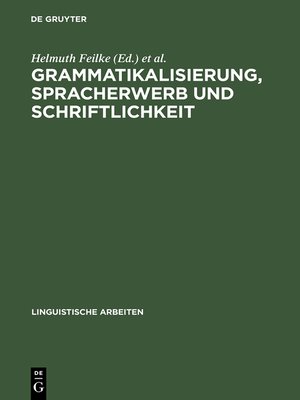 cover image of Grammatikalisierung, Spracherwerb und Schriftlichkeit